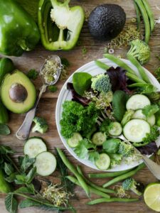 Green Leafy vegs and fruits